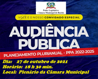 Audiência Pública  Planejamento Plurianual  2022-2025