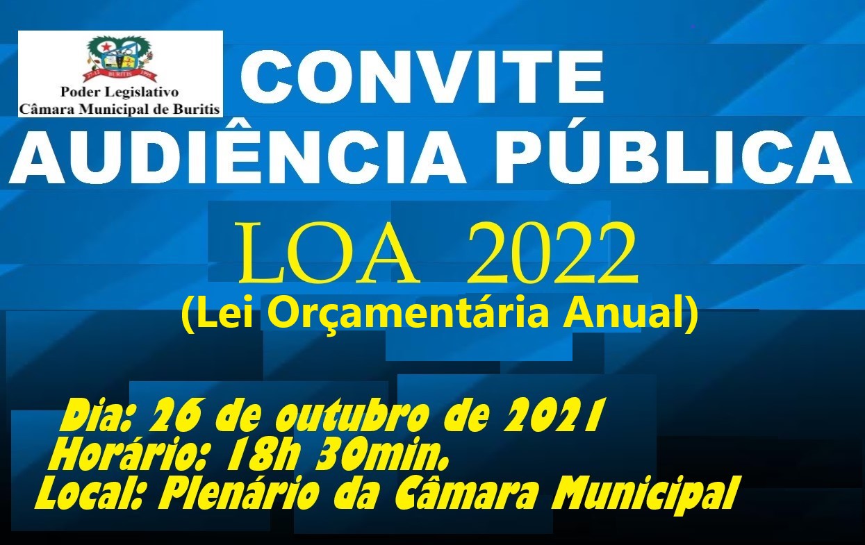 Audiência Pública  LOA- 2022