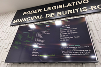 Câmara Municipal de Buritis estreia painel de votação eletrônica em sessão ordinária