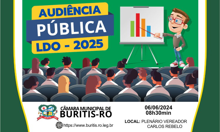 CONVITE - AUDIÊNCIA PÚBLICA - LDO 2025. 