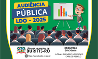 CONVITE - AUDIÊNCIA PÚBLICA - LDO 2025. 