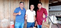 Vereador Moisés de Paula em visita ao assentamento 10 de Maio