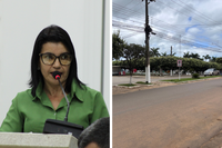 Vereadora Juliana Cibelly propõe ampliar estacionamento de motos na Avenida Porto Velho, em Buritis
