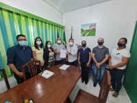 Câmara Municipal de Buritis recebe equipe da Escola do Legislativo